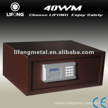 Motorized hotel safe box, LCD display, for 17"laptop